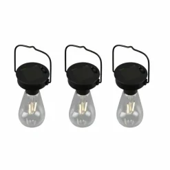 Luminaires Reality lampe solaire Reality Campus LED Noir, 3 lumières