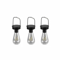 Luminaires Reality lampe solaire Reality Campus LED Noir, 3 lumières
