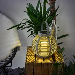 Luminaires Rustiques-hofstein lampe solaire Rehovot LED Gris, 1 lumière