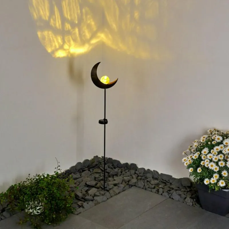 Luminaires Rustiques-hofstein lampe solaire Rovinj LED Cuivre, Noir, 1 lumière