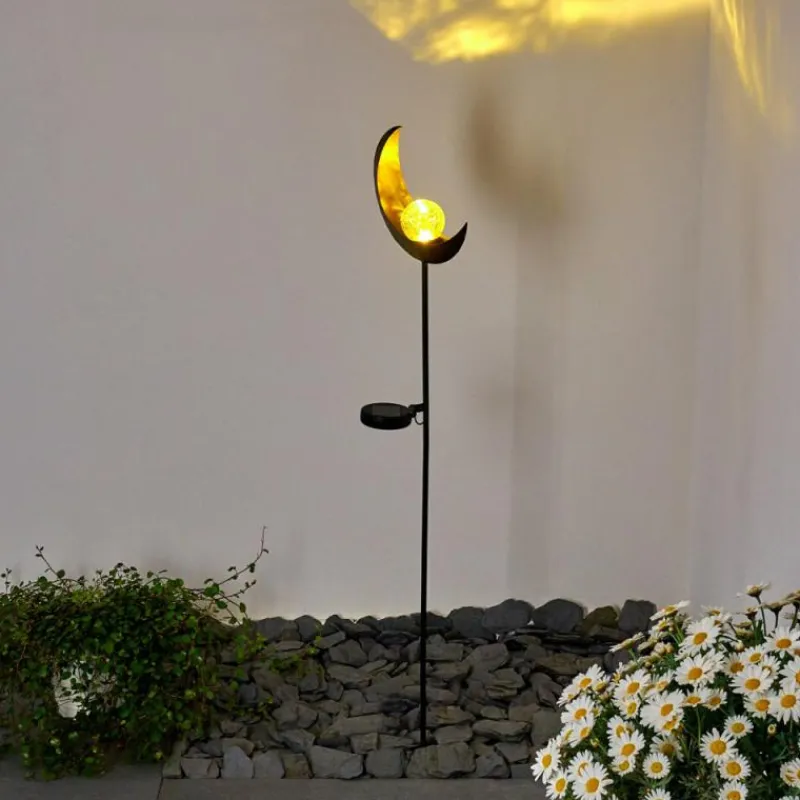 Luminaires Rustiques-hofstein lampe solaire Rovinj LED Cuivre, Noir, 1 lumière