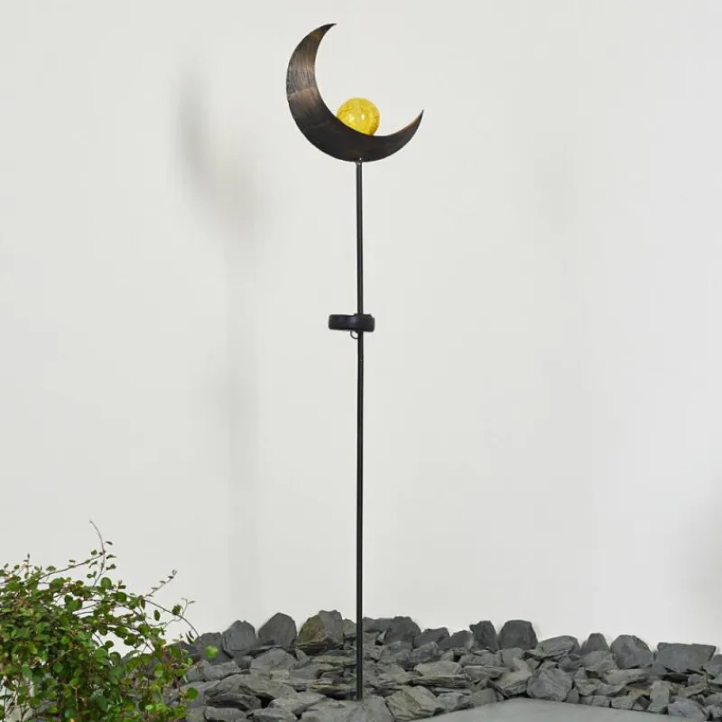 Luminaires Rustiques-hofstein lampe solaire Rovinj LED Cuivre, Noir, 1 lumière