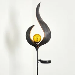 Luminaires Rustiques-hofstein lampe solaire Rovinj LED Anthracite, Cuivre, 1 lumière