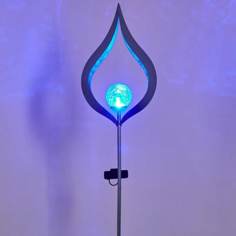 Luminaires Rustiques-hofstein lampe solaire Rovinj LED Argenté, 1 lumière