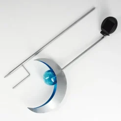 Luminaires Rustiques-hofstein lampe solaire Rovinj LED Bleu, Argenté, 1 lumière