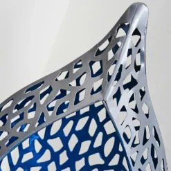 Luminaires Rustiques-hofstein lampe solaire Rovinj LED Bleu, Argenté, 1 lumière