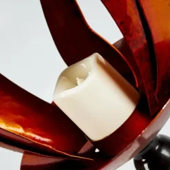 hofstein lampe solaire Rovinj LED Jaune, Rouge, Noir, 10 lumières