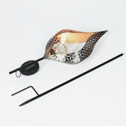 Luminaires Orientaux-hofstein lampe solaire Rovinj LED Cuivre, Noir, 1 lumière