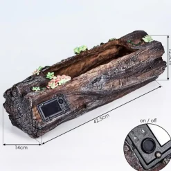 Luminaires Rustiques-hofstein lampe solaire Samana LED Brun, Jaune, Vert, Rose, 20 lumières