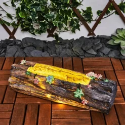 Luminaires Rustiques-hofstein lampe solaire Samana LED Brun, Jaune, Vert, Rose, 20 lumières