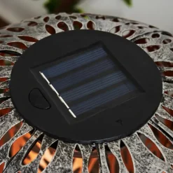 hofstein lampe solaire Samoao LED Cuivre, Noir, Argenté, 1 lumière