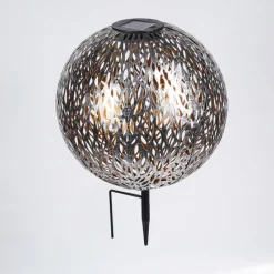 hofstein lampe solaire Samoao LED Cuivre, Noir, Argenté, 1 lumière