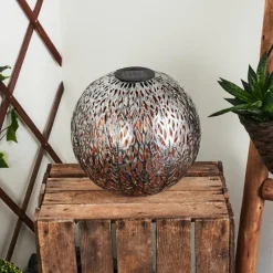 hofstein lampe solaire Samoao LED Cuivre, Noir, Argenté, 1 lumière