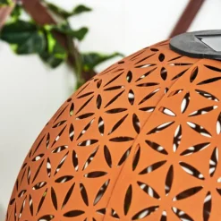 hofstein lampe solaire Samoao LED Rouille, Noir, 1 lumière