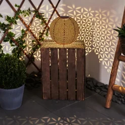 hofstein lampe solaire Samoao LED Rouille, Noir, 1 lumière