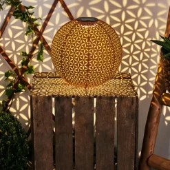 hofstein lampe solaire Samoao LED Rouille, Noir, 1 lumière