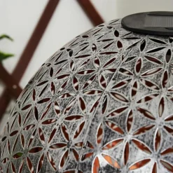 hofstein lampe solaire Samoao LED Cuivre, Noir, Argenté, 1 lumière