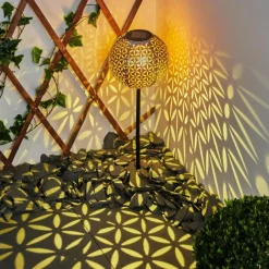 Lampes À Boules-hofstein lampe solaire Samoao LED Cuivre, Noir, Argenté, 1 lumière