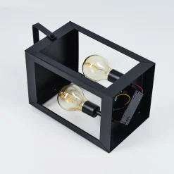 hofstein lampe solaire Sciolze LED Noir, Transparent, 2 lumières