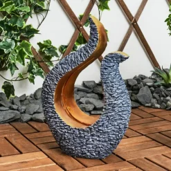 Luminaires Rustiques-hofstein lampe solaire Siviri LED Gris, Cuivre, 25 lumières