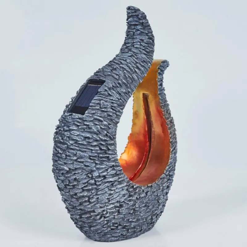 Luminaires Rustiques-hofstein lampe solaire Siviri LED Gris, Cuivre, 25 lumières