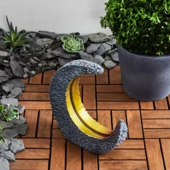 Luminaires Rustiques-hofstein lampe solaire Siviri LED Or, Gris, 25 lumières