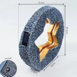 hofstein lampe solaire Siviri LED Bronze, Gris, 48 lumières