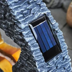 hofstein lampe solaire Siviri LED Bronze, Gris, 48 lumières