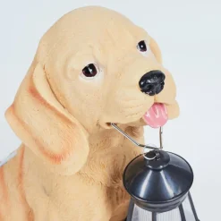 Luminaires Rustiques-hofstein lampe solaire Sofie LED Brun, Noir, 1 lumière