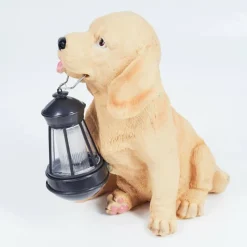 Luminaires Rustiques-hofstein lampe solaire Sofie LED Brun, Noir, 1 lumière