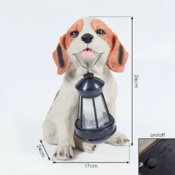 Luminaires Rustiques-hofstein lampe solaire Sofie LED Orange, Noir, Blanc, 1 lumière