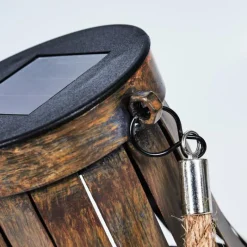 Lampes Vintages & Rétros-hofstein lampe solaire Soulé LED Brun, 1 lumière