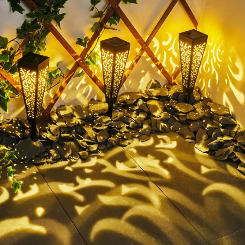 Luminaires Orientaux-hofstein lampe solaire Staranzano LED Jaune, Noir, 1 lumière