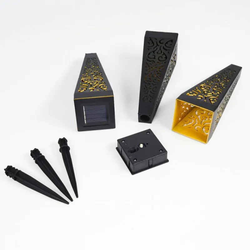 Luminaires Orientaux-hofstein lampe solaire Staranzano LED Jaune, Noir, 1 lumière