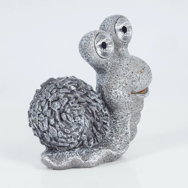 Luminaires Rustiques-hofstein lampe solaire Sunderby LED Gris, Orange, 2 lumières