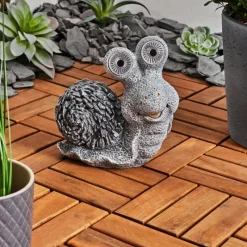 Luminaires Rustiques-hofstein lampe solaire Sunderby LED Gris, Orange, 2 lumières