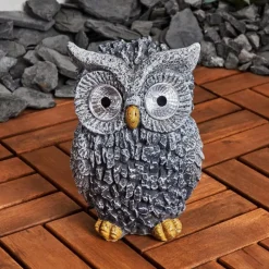 Luminaires Rustiques-hofstein lampe solaire Sunderby LED Gris, Orange, 2 lumières