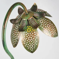 Luminaires Rustiques-hofstein lampe solaire Taft LED Ambre, Vert, Cuivre, 1 lumière