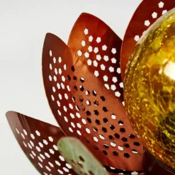 Luminaires Orientaux-hofstein lampe solaire Taft LED Vert, Cuivre, 1 lumière