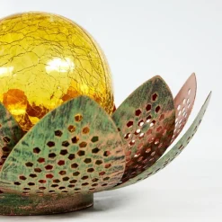 Luminaires Orientaux-hofstein lampe solaire Taft LED Vert, Cuivre, 1 lumière