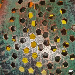 Luminaires Orientaux-hofstein lampe solaire Taft LED Vert, Cuivre, 1 lumière