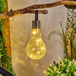 hofstein Lampe solaire Tian LED Noir, 1 lumière