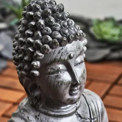 Luminaires Orientaux-hofstein lampe solaire Valfurva LED Gris, Cuivre, 1 lumière