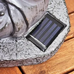 Luminaires Orientaux-hofstein lampe solaire Valfurva LED Gris, Cuivre, 1 lumière