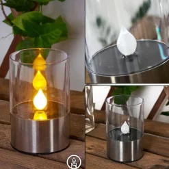 hofstein lampe solaire Wroclaw LED Argenté, 1 lumière