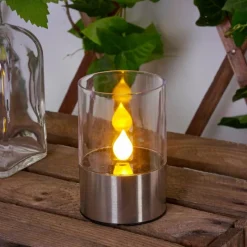 hofstein lampe solaire Wroclaw LED Argenté, 1 lumière