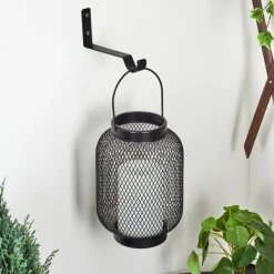 hofstein Lampe solaires Anjullan LED Noir, 1 lumière