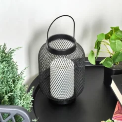 hofstein Lampe solaires Anjullan LED Noir, 1 lumière