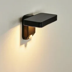 hofstein Lampe solaires Bondarp LED Noir, 1 lumière, Détecteur de mouvement