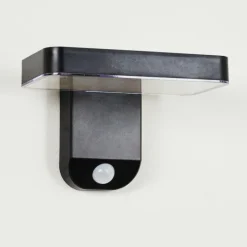 hofstein Lampe solaires Bondarp LED Noir, 1 lumière, Détecteur de mouvement